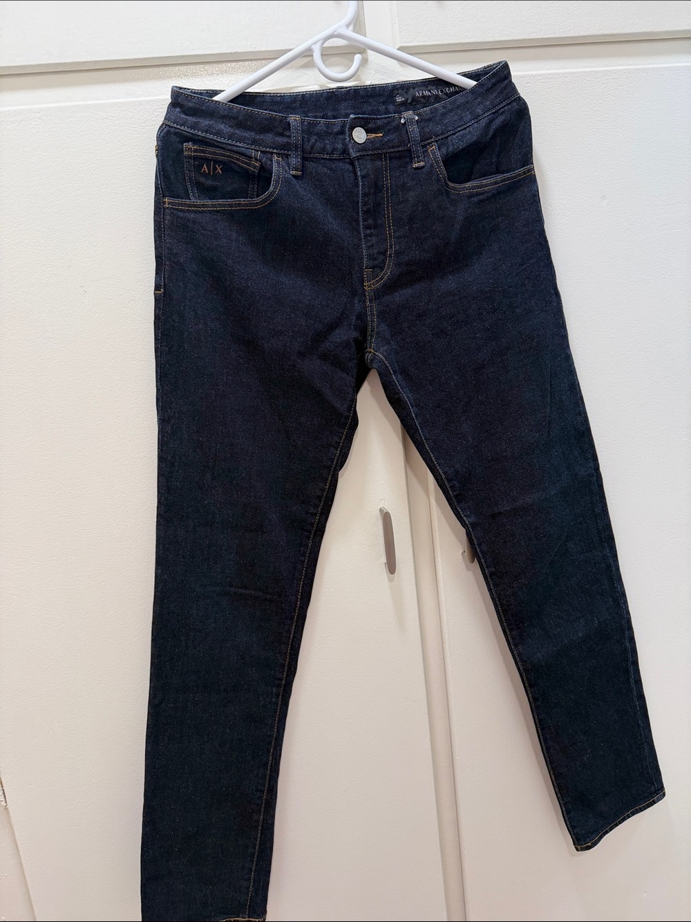 Armani Exchange Men's Navy Skinny Jeans